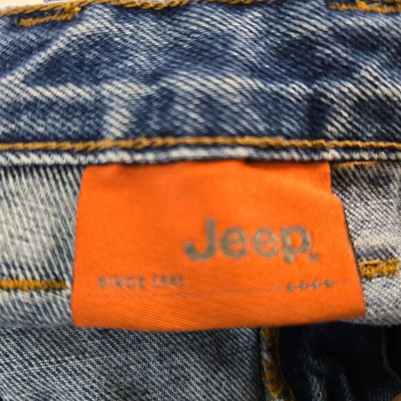 Jeep Jeans Men's 46 x 30 Blue Teflon HT Medium Wash Straight Leg Regular Fit - Picture 5 of 16